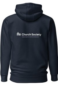 Church Society classic navy hoodie (unisex fit)