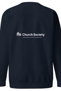 Church Society classic navy sweatshirt (unisex fit)