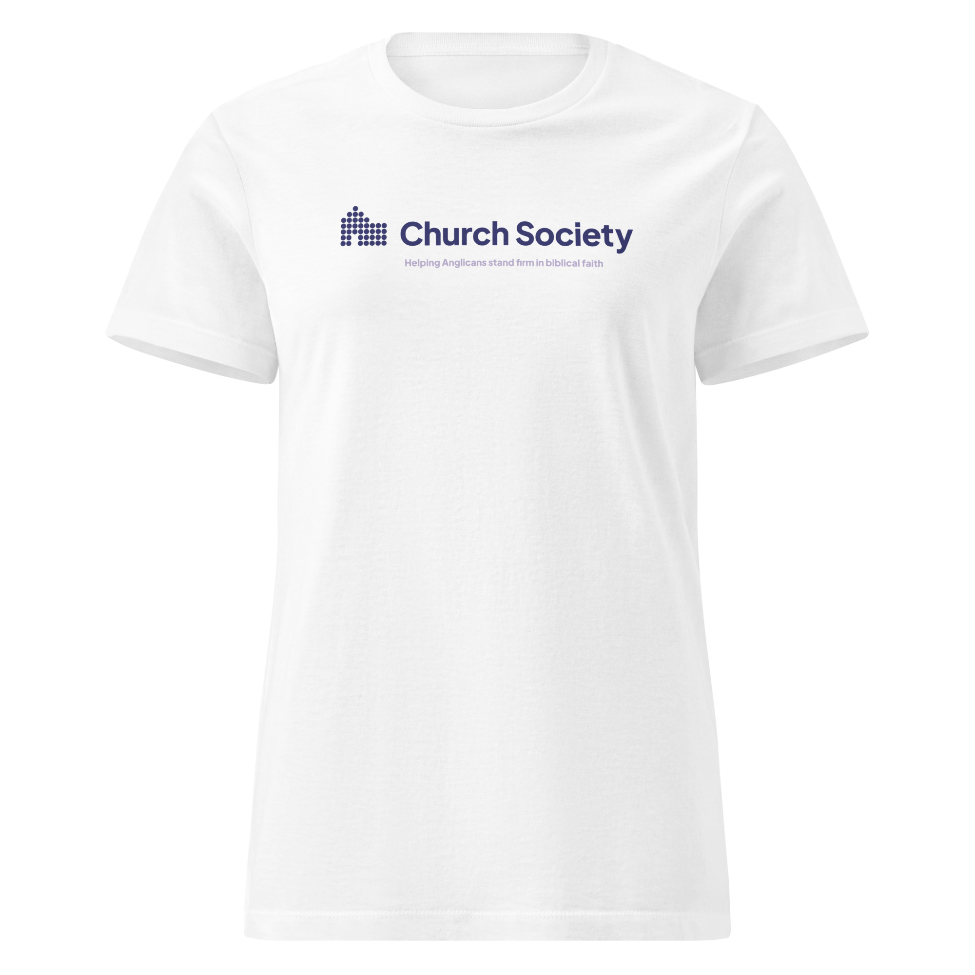 Church Society classic white t-shirt (women's fit)